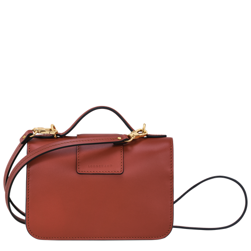Box-Trot XS Crossbody bag , Mahogany - Leather - View 4 of 6