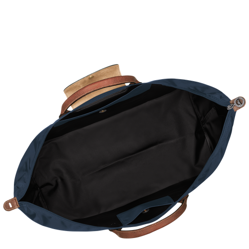 Reisetasche M Le Pliage Original , Recyceltes Canvas - Marine - Ansicht 5 von 7