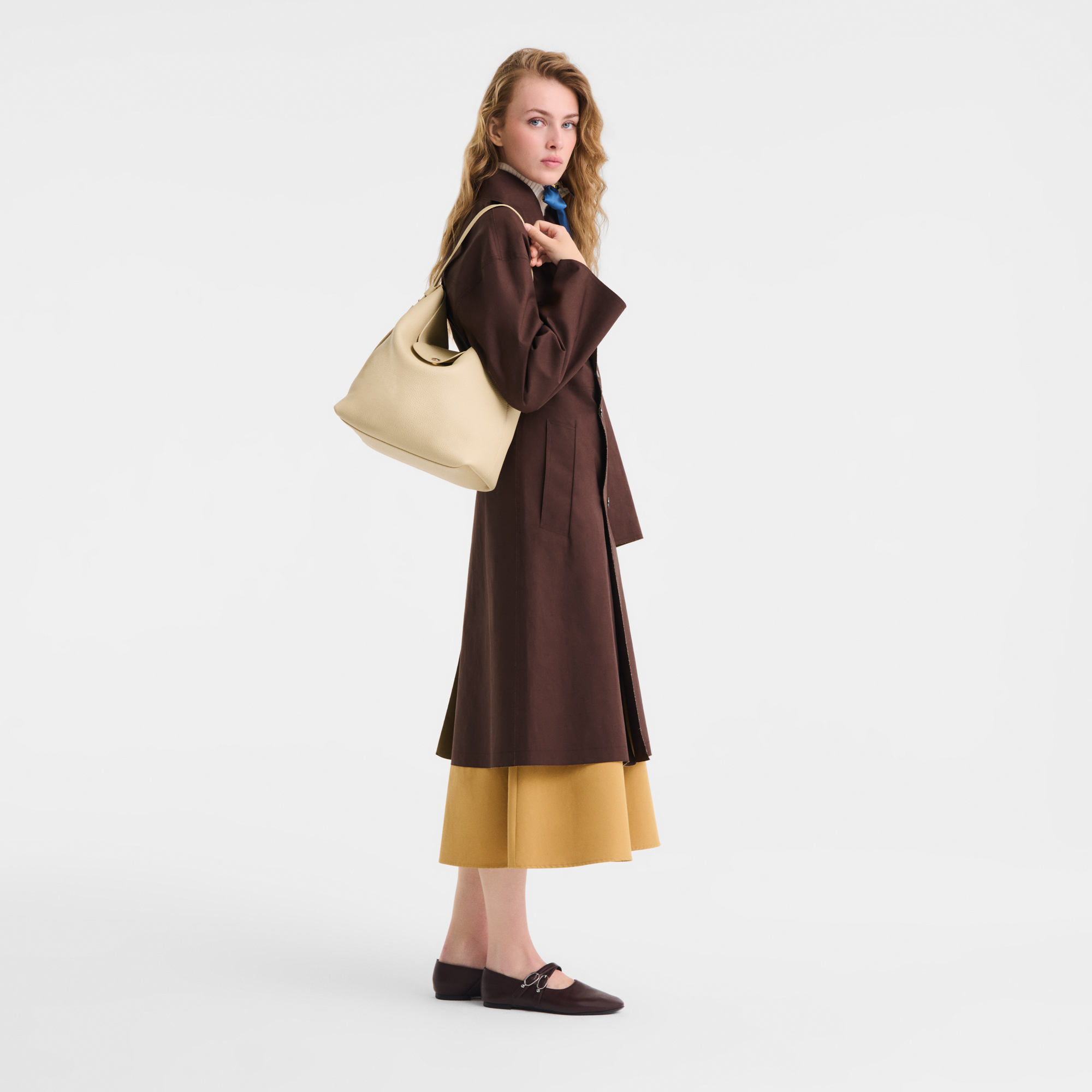 Le Cadence Shoulder bag L, Vanilla