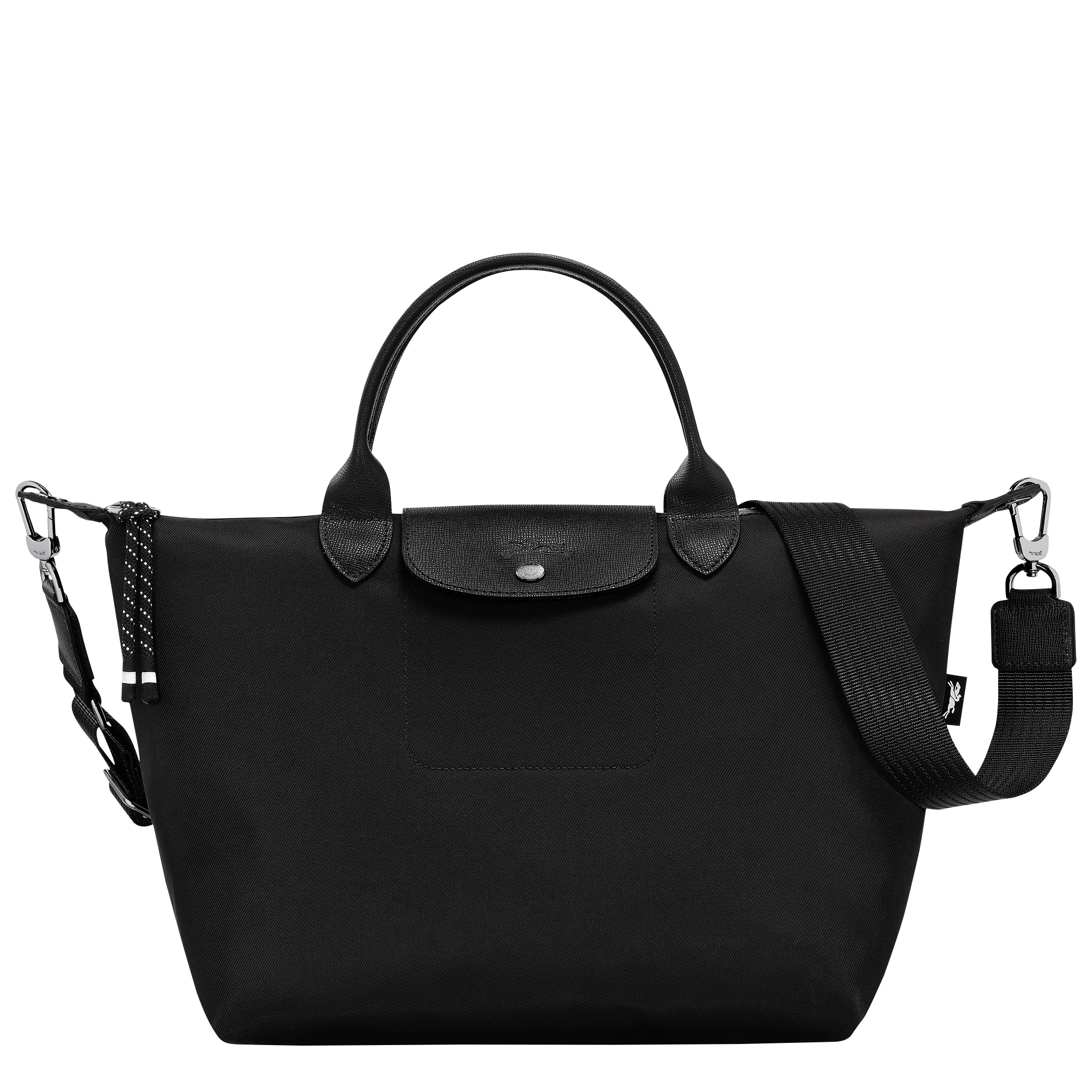Buy Longchamp Le Pliage Neo Medium Handbag with Strap in Black at