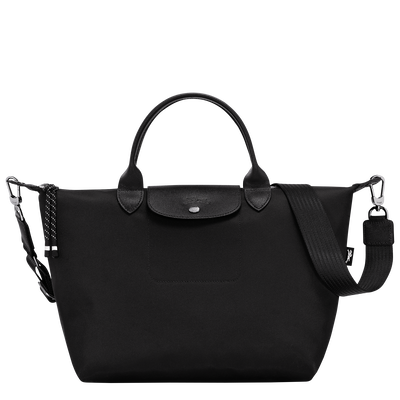 Le Pliage Energy L Handbag Black Recycled canvas Longchamp US