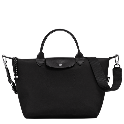 Le Pliage Energy L Handbag , Black - Recycled canvas - View 1 of  5