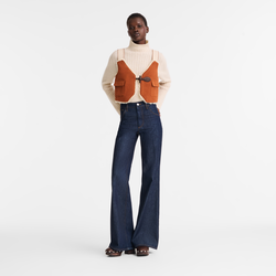 Cardigan , Marmalade - Faux fur-lined cotton