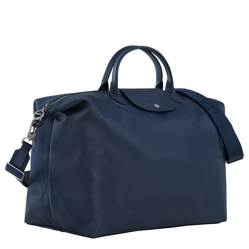 Le Pliage Xtra S Travel bag , Navy - Leather  - View 3 of 5