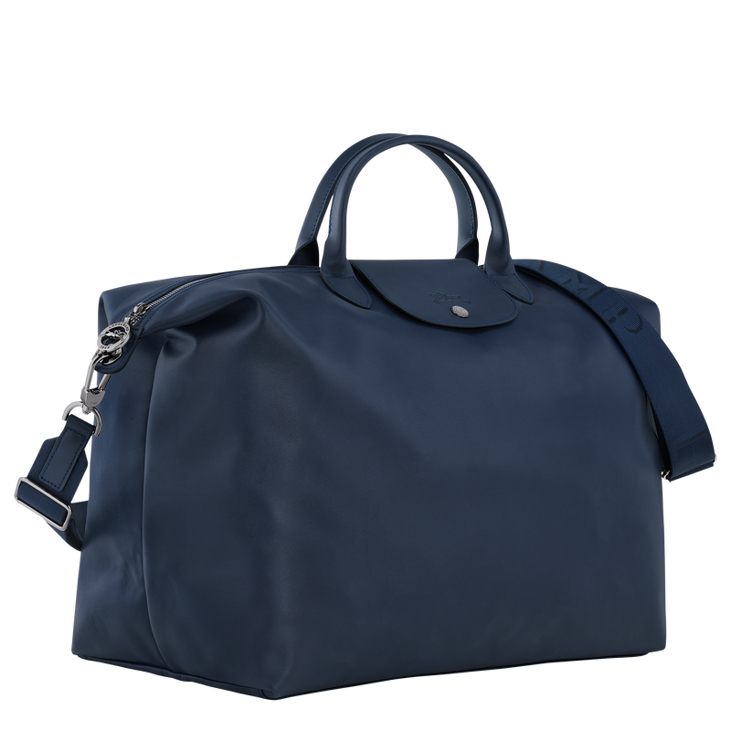 Le Pliage Xtra S Travel bag , Navy - Leather  - View 3 of  5