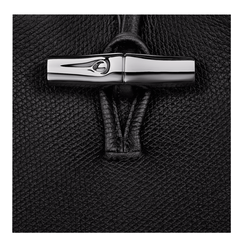 Sac &agrave; main S Le Roseau , Cuir - Noir  - Vue 7 de 7