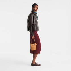 Mala bucket XS Le Smart , Pele - Caramelo