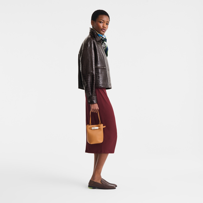 Le Smart XS Bucket bag , Caramel - Leather