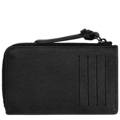 ロンシャン 3D カードケース , 黒 - レザー