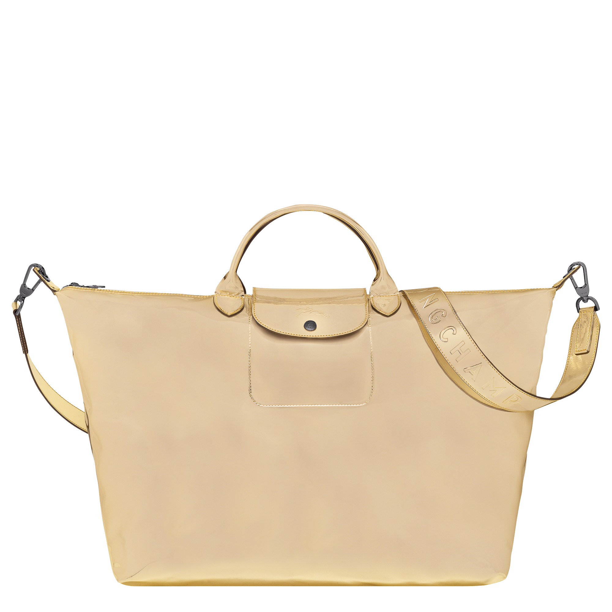 longchamp le pliage gold