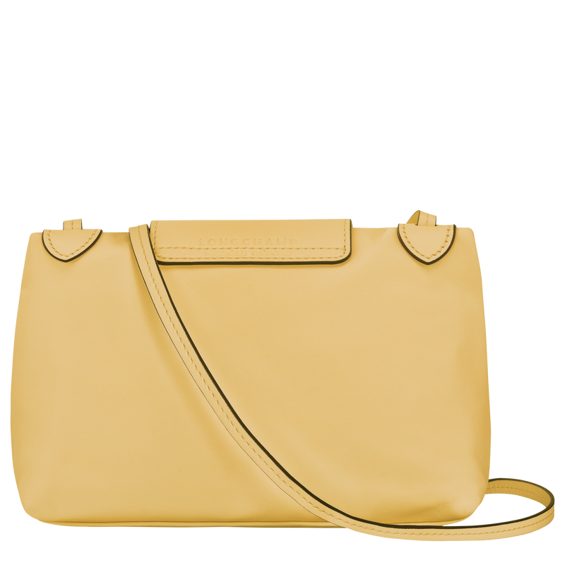 Sac bandoulière XS Le Pliage Xtra , Cuir - Blé  - Vue 3 de 4
