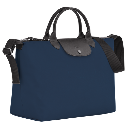 Le Pliage Energy XL Handbag , Navy - Recycled canvas - View 3 of  5