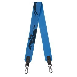 Longchamp 3D 肩帶 , 鈷藍 - 帆布