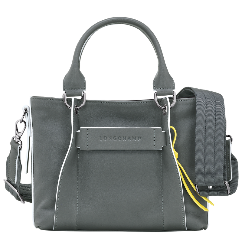 Handtasche S Longchamp 3D , Leder - Metallgrau  - Ansicht 1 von 4
