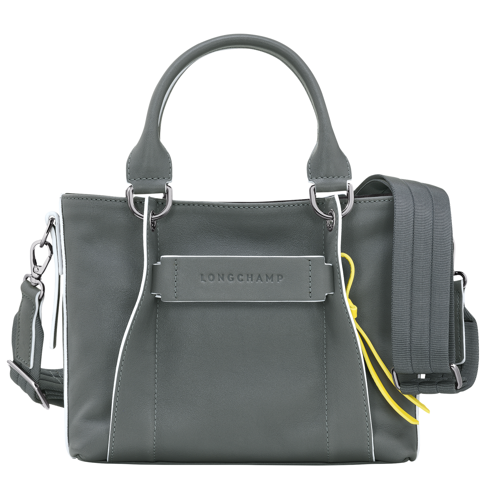 Sac longchamp gris best sale