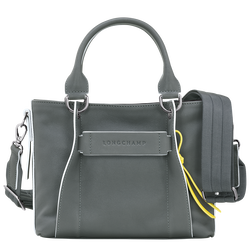 Longchamp 3D Tas met handgreep aan de bovenkant S , Donkergrijs - Leder