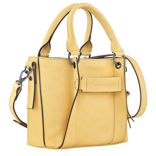 Longchamp 3D S Handbag , Wheat - Leather - View 3 of 4