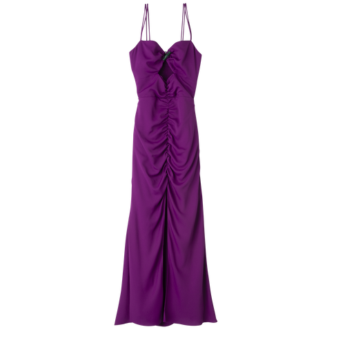 連身裙 , 紫色 - 荷葉邊 - 查看 1 4