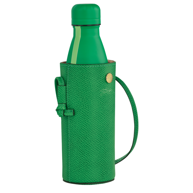 Épure Bottle holder , Green - Leather  - View 2 of  4