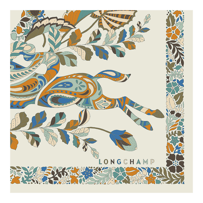 For&ecirc;t Longchamp Foulard di seta 50,  Carta