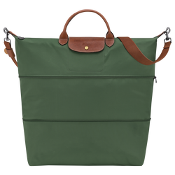 Le Pliage Original Travel bag expandable , British Green - Recycled canvas