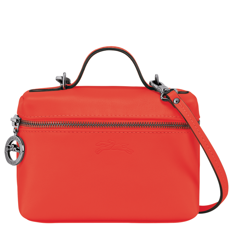 Umhängetasche XS Le Pliage Xtra , Leder - Orange  - Ansicht 1 von 5