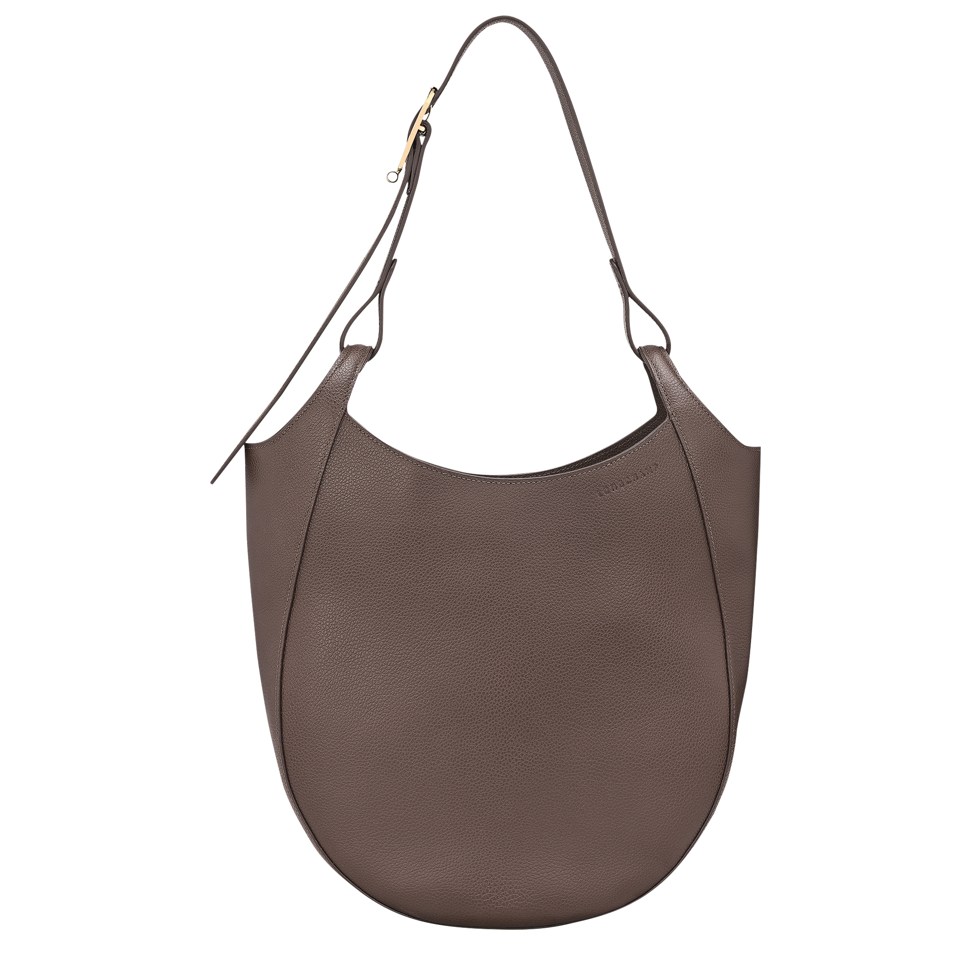 Le Foulonn&eacute; Hobo bag L, Taupe