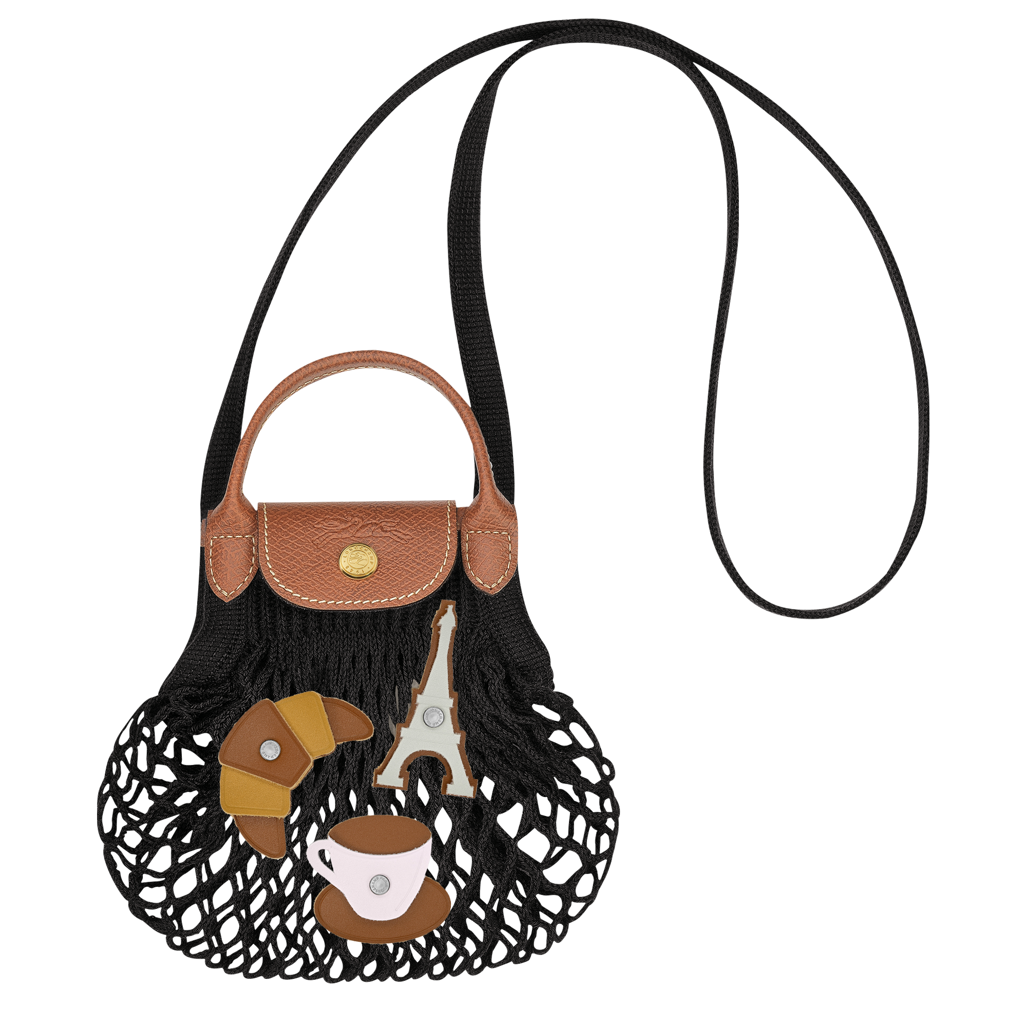 Le Pliage Filet Mesh bag XS, Black