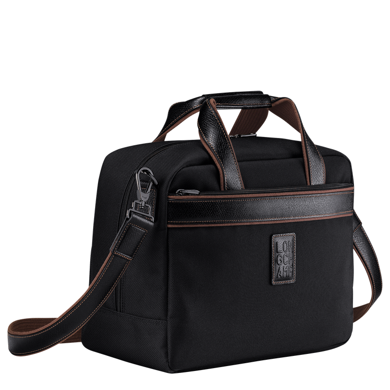 Reisetasche S Boxford , Recyceltes Canvas - Schwarz  - Ansicht 3 von 5