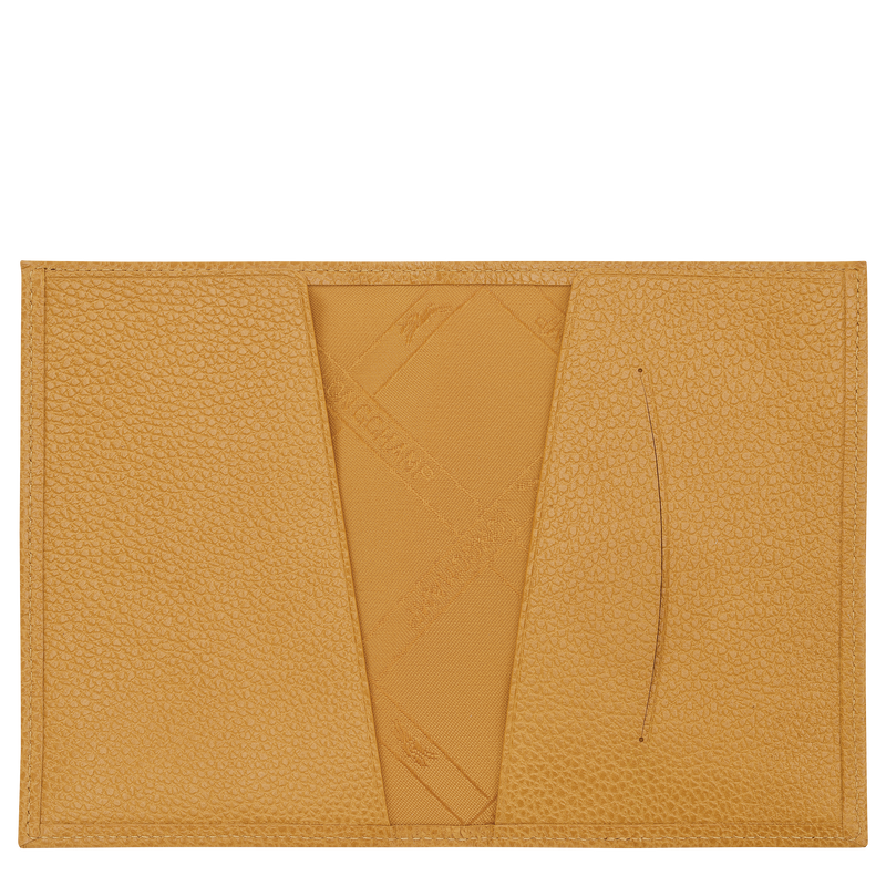 Le Foulonné Passport cover , Nutmeg - Leather  - View 3 of 3