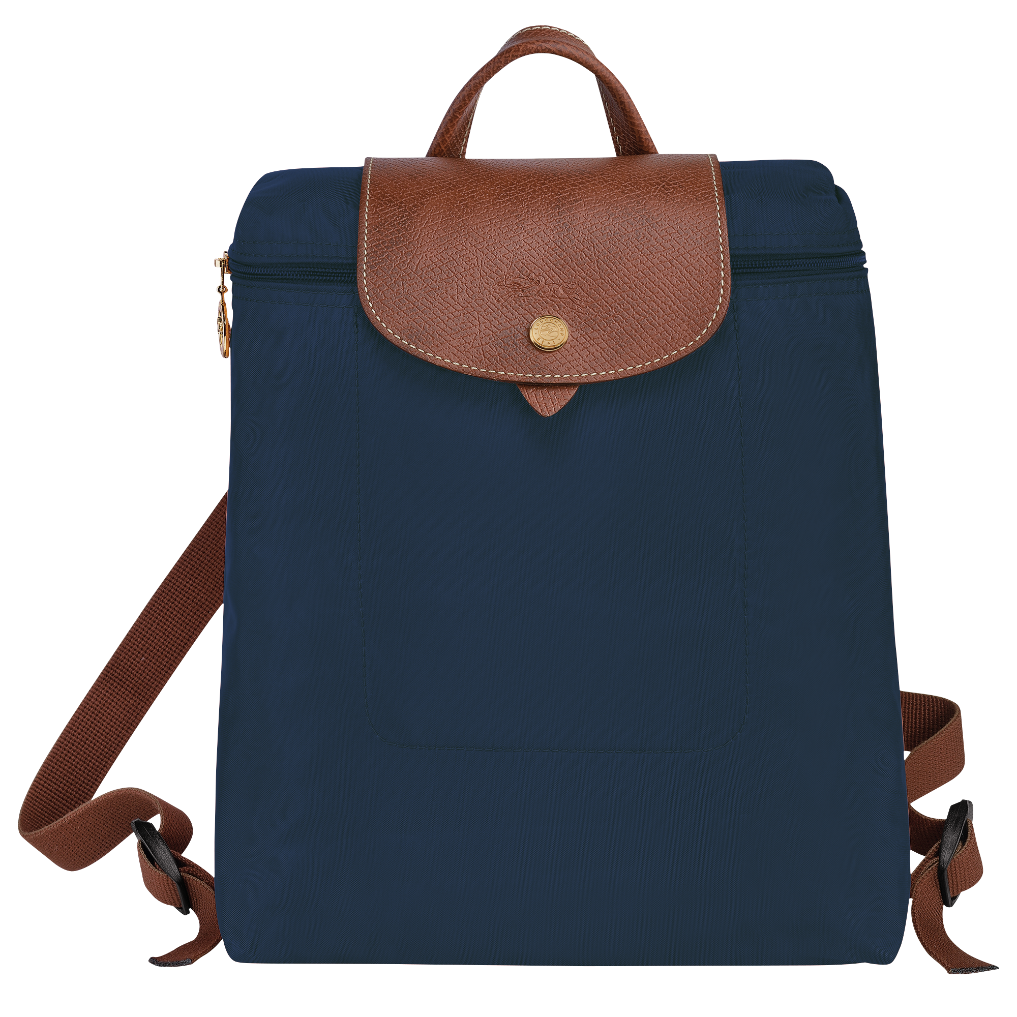 Longchamp Le Pliage Leather Backpack - Blue