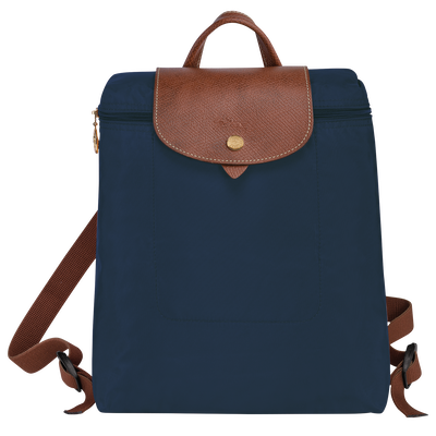 Le Pliage Original 後背包 M , 海軍藍色 - 再生帆布