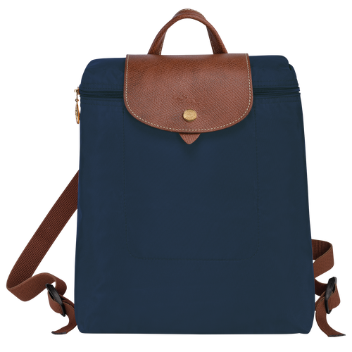 Rucksack M Le Pliage Original , Recyceltes Canvas - Marine - Ansicht 1 von 6