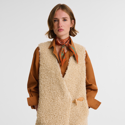 null Long cardigan, Ecru