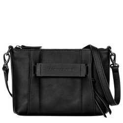 Longchamp 3D 斜背袋 S , 黑色 - 皮革