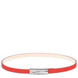 Le Roseau Ladies' belt , Vermilion - Leather