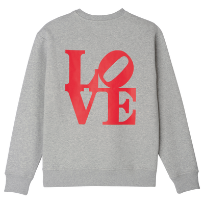 Longchamp x Robert Indiana Sweat-shirt, Gris