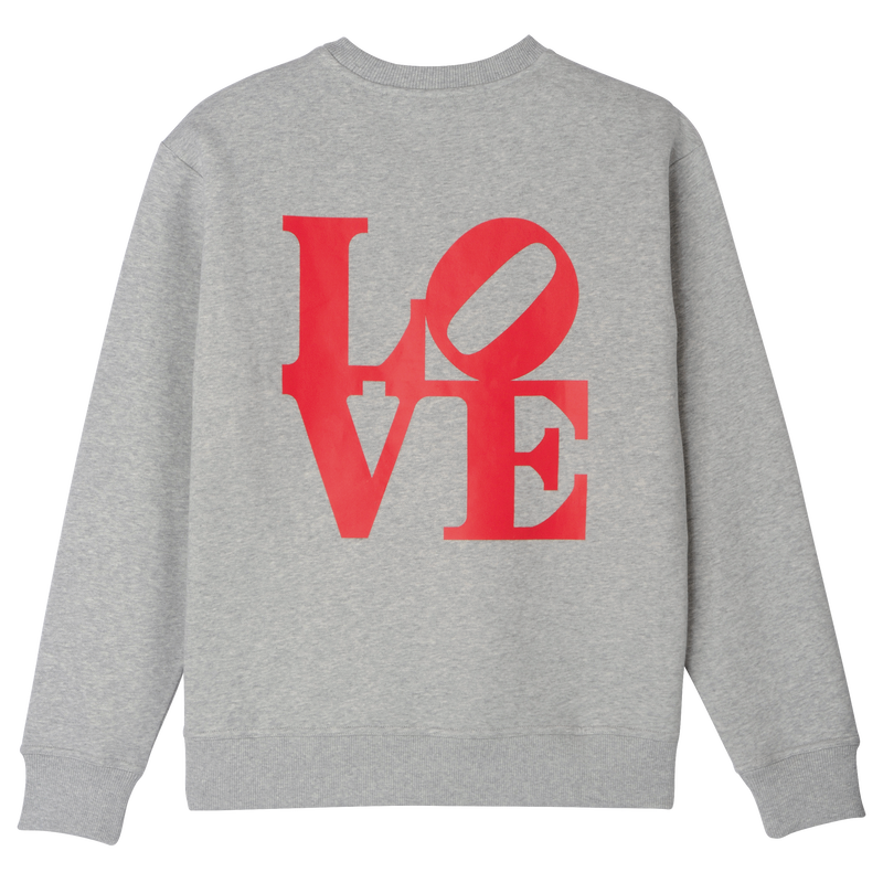 Longchamp x Robert Indiana Sweatshirt , Grey - Jersey  - View 2 of 2