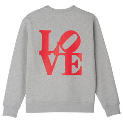 Sweatshirt Longchamp x Robert Indiana , Jersey - Grau