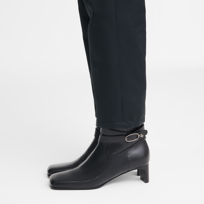 Stiefeletten mit Absatz La Cavalière , Leder - Schwarz