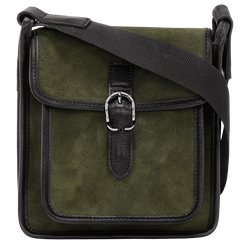 Le Foulonné S Crossbody bag , Khaki - Leather