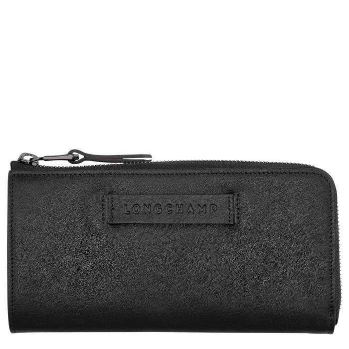Long wallet with zip around Longchamp 3D Black (L3418772001) Longchamp IE