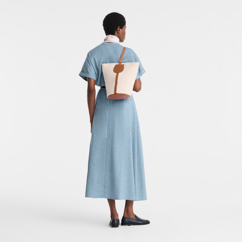 Sac seau L Complice , Toile - Caramel  - Vue 2 de 6