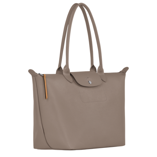 Le Pliage City L Tote bag , Taupe - Canvas - View 3 of 4