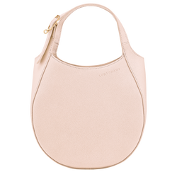 Le Foulonné S Handbag , Cream - Leather