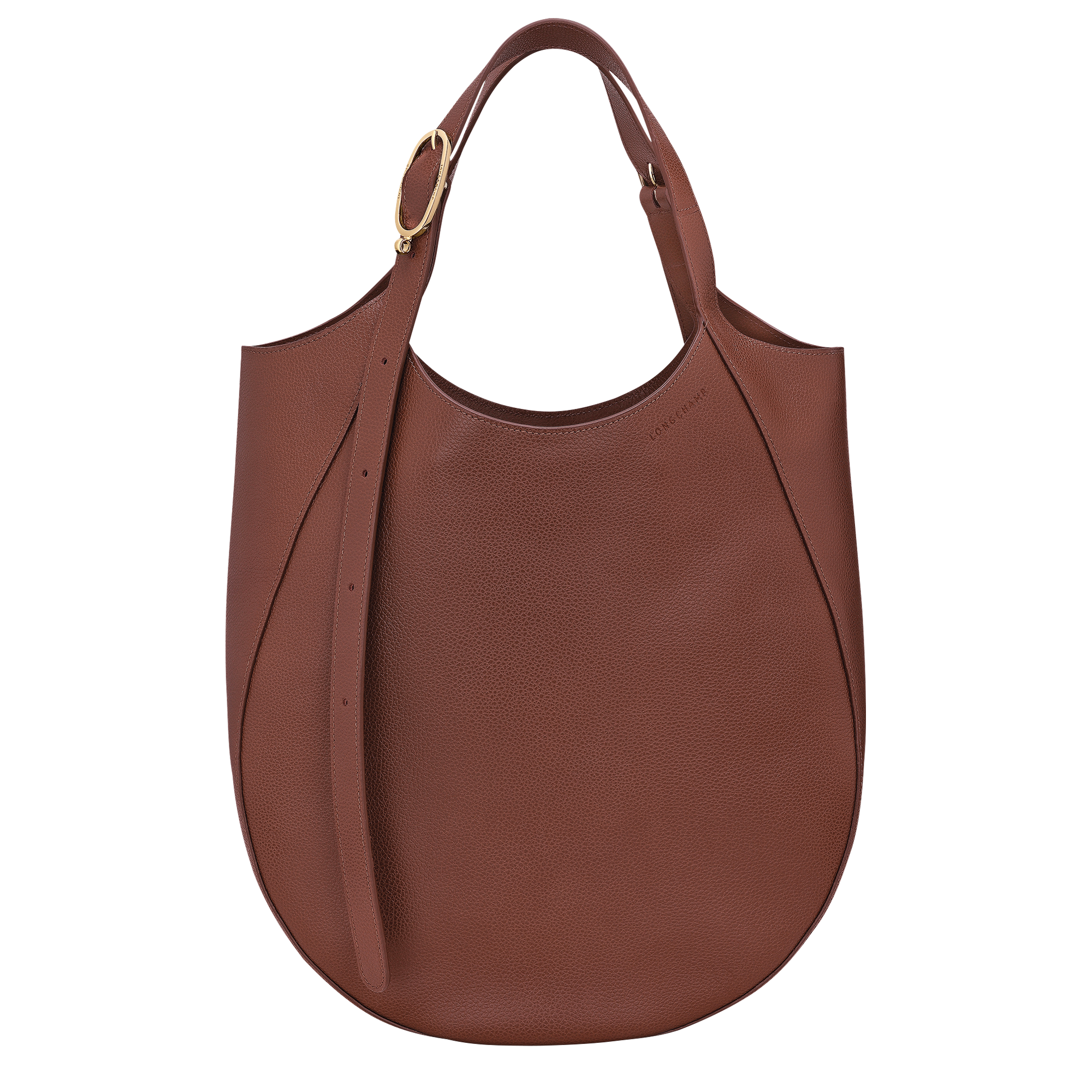 Le Foulonné XL Tote bag Coffee - Leather | Longchamp US