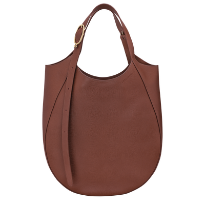 Le Foulonné XL Tote bag , Coffee - Leather