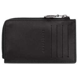Le Pliage Xtra Card holder , Black - Leather