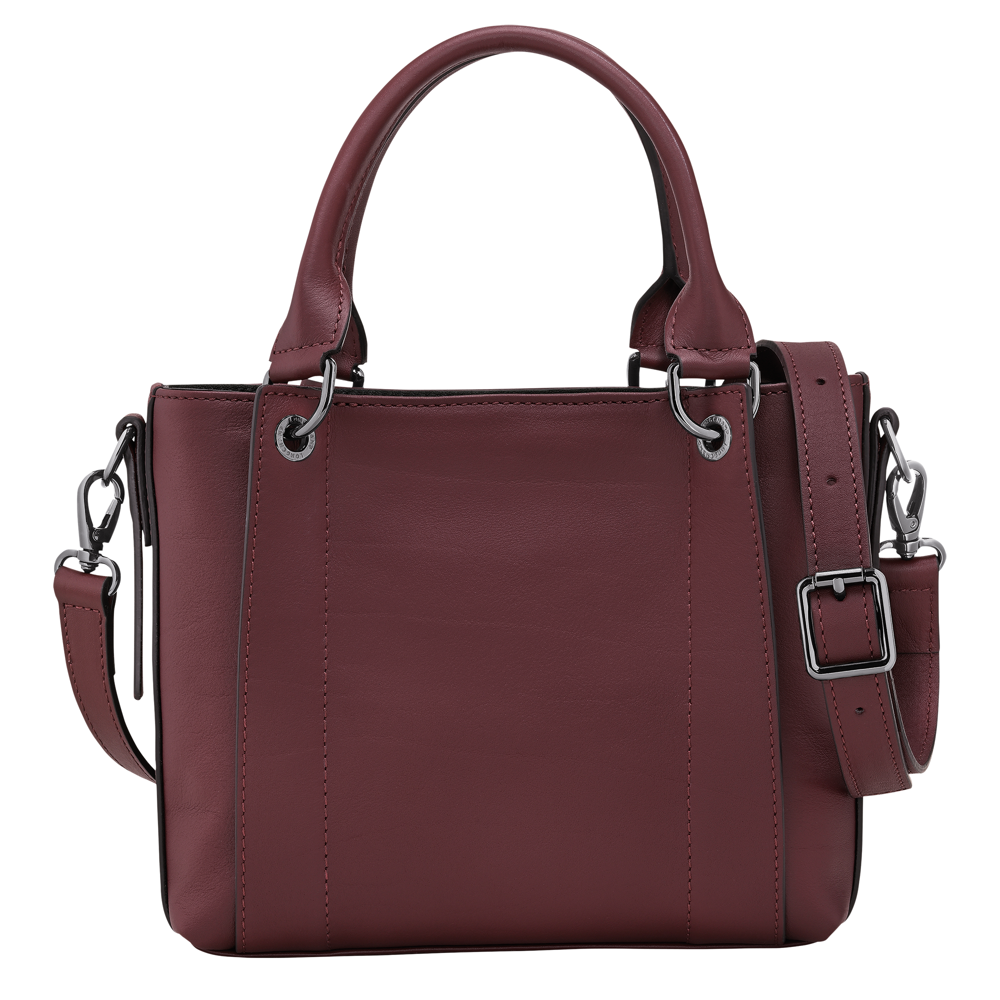 Longchamp 3D Tas met handgreep aan de bovenkant S, Bordeauxrood