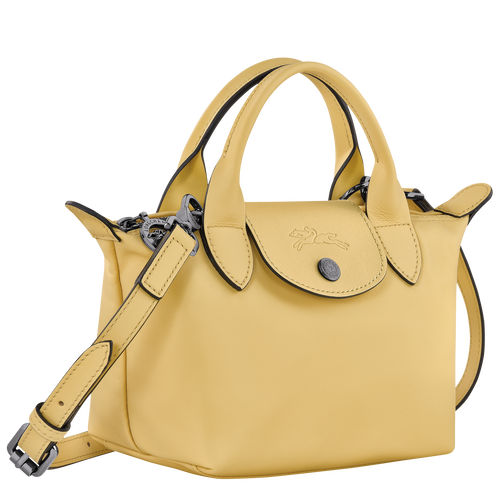 Handtasche XS Le Pliage Xtra , Leder - Weizengelb - Ansicht 3 von 6